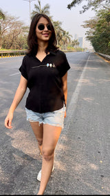 COFFEE BLACK SHIRT