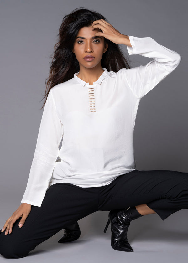 GRACE WHITE TOP - Sample Sale