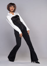 SYMMETRY WHITE BLACK BLOCK SHIRT - Sample Sale