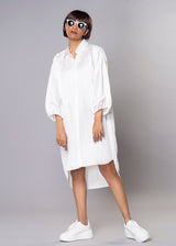 STARRY WHITE SHIRT DRESS - Sample Sale