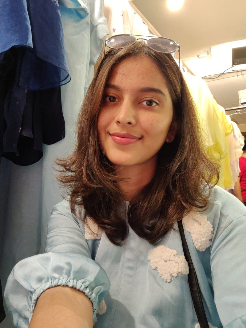 ON CLOUD 9 BLUE SHIRT DRESS - Sample Sale
