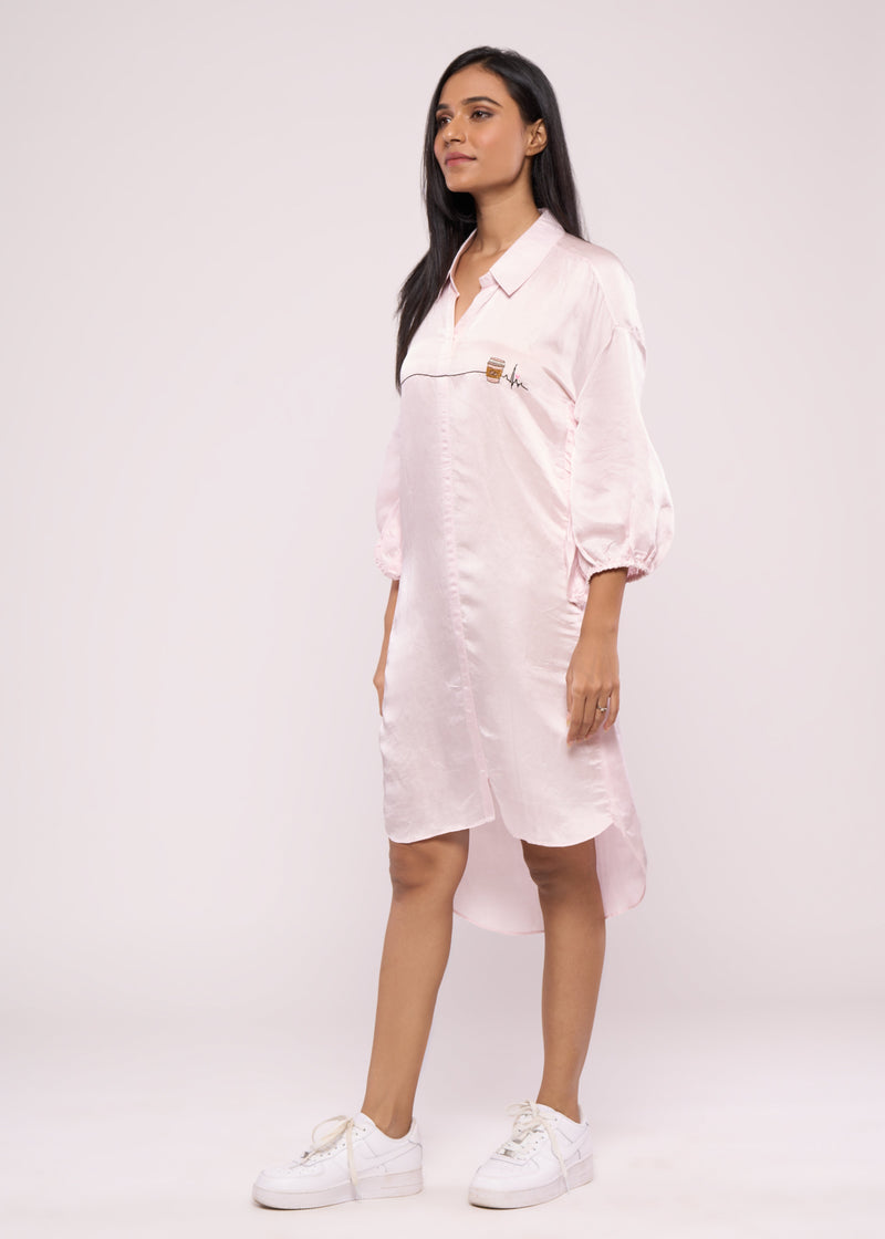 COFFEE SHIRT DRESS - Sample Sale