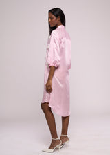 ON CLOUD 9 PINK SHIRT DRESS - Sample Sale