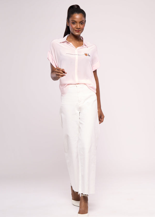 COFFEE BABY PINK SHIRT - Sample Sale