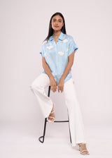ON CLOUD 9 BLUE SHIRT - Sample Sal