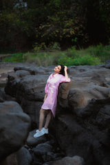ON CLOUD 9 PINK SHIRT DRESS - Sample Sale