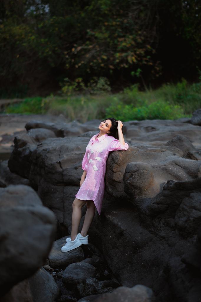 ON CLOUD 9 PINK SHIRT DRESS - Sample Sale