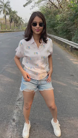 LOVEBIRD BABY PINK SHIRT