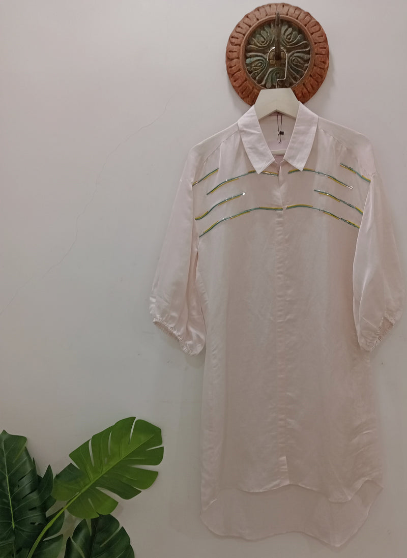 SKYLINE WHITE SHIRT DRESS
