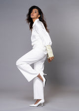 CUFF-ME-YELLOW WHITE SHIRT