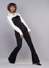 SYMMETRY WHITE BLACK BLOCK SHIRT