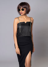 FIESTY BLACK TANK TOP