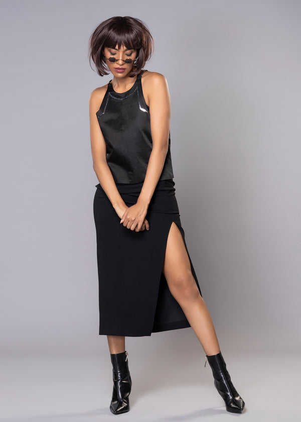 REBEL BLACK TANK TOP