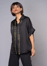 GOLDEN GLEAM BLACK SHIRT
