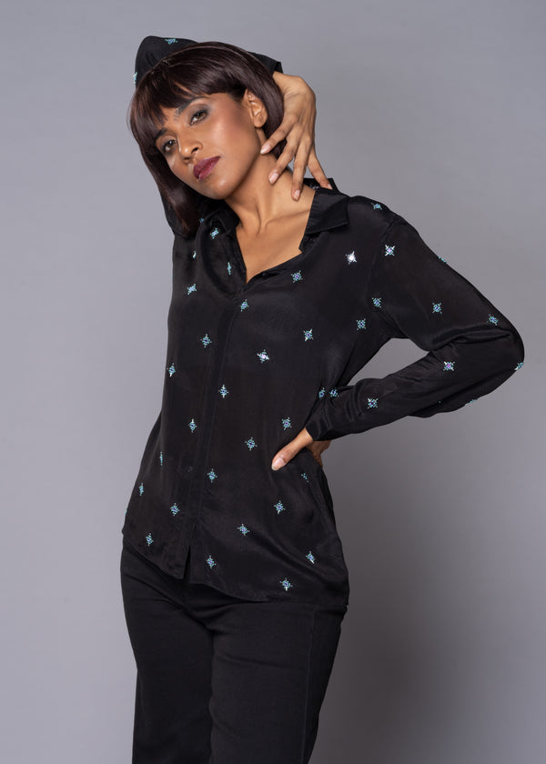 FOLKLORE BLACK SHIRT