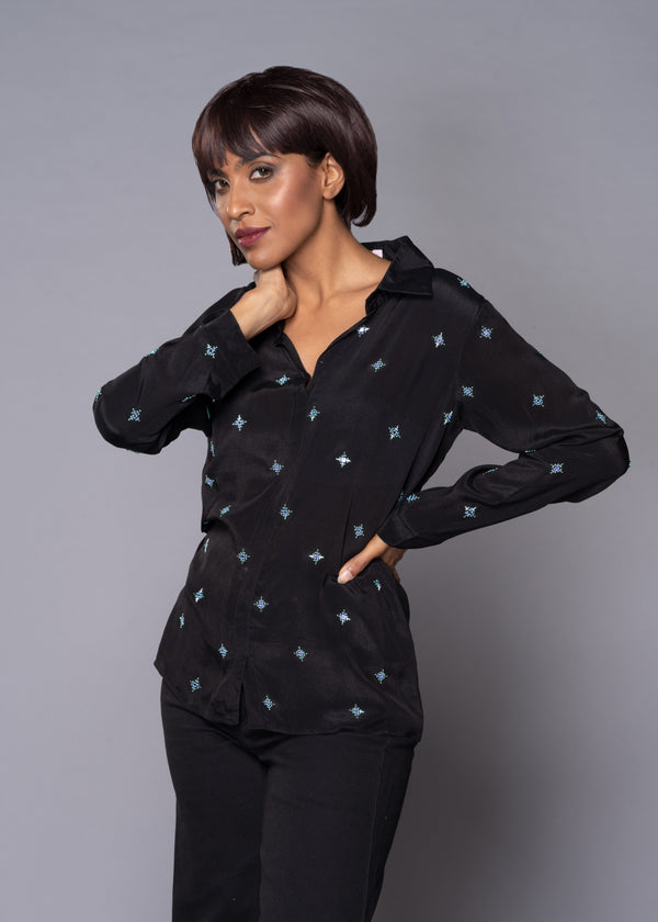 FOLKLORE BLACK SHIRT