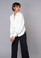 FLUTTERY WHITE SHIRT