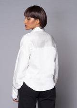 FLUTTERY WHITE SHIRT