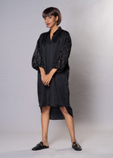 STARRY BLACK SHIRT DRESS