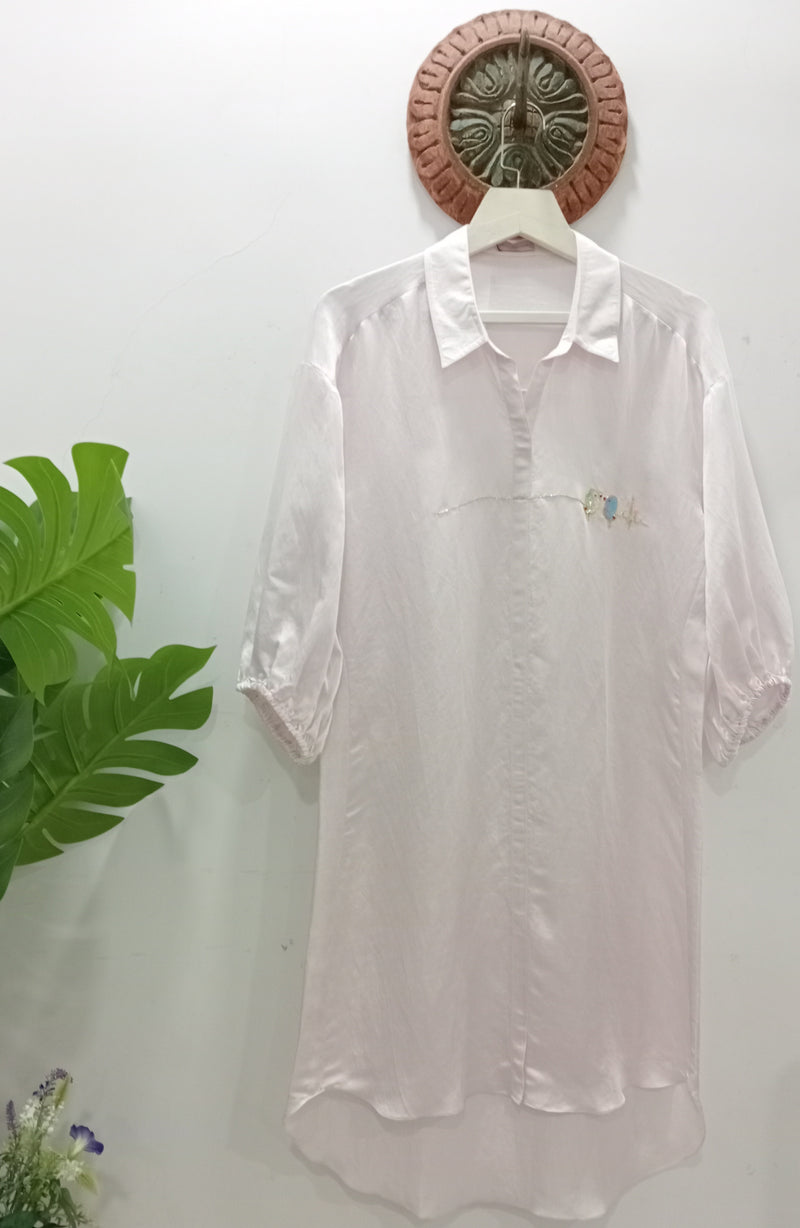 LOVEBIRD BLACK SHIRT DRESS