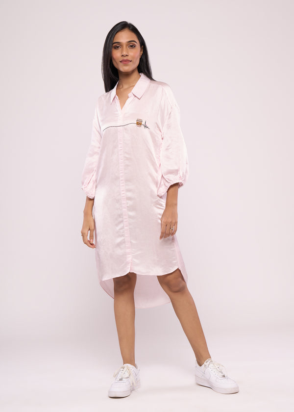 COFFEE SHIRT DRESS