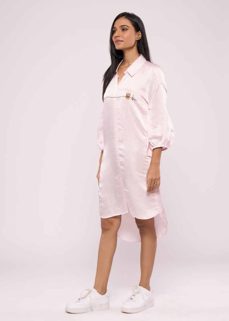 COFFEE SHIRT DRESS