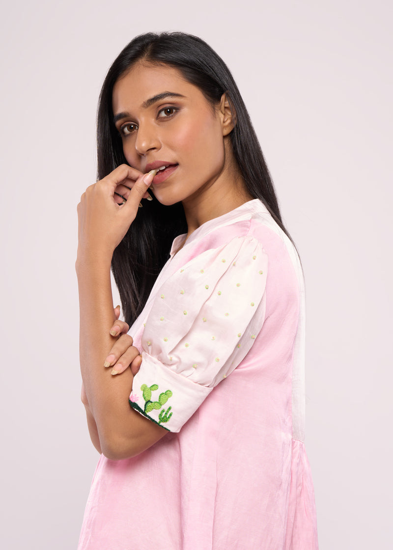 CACTI PINK BLOCK DRESS