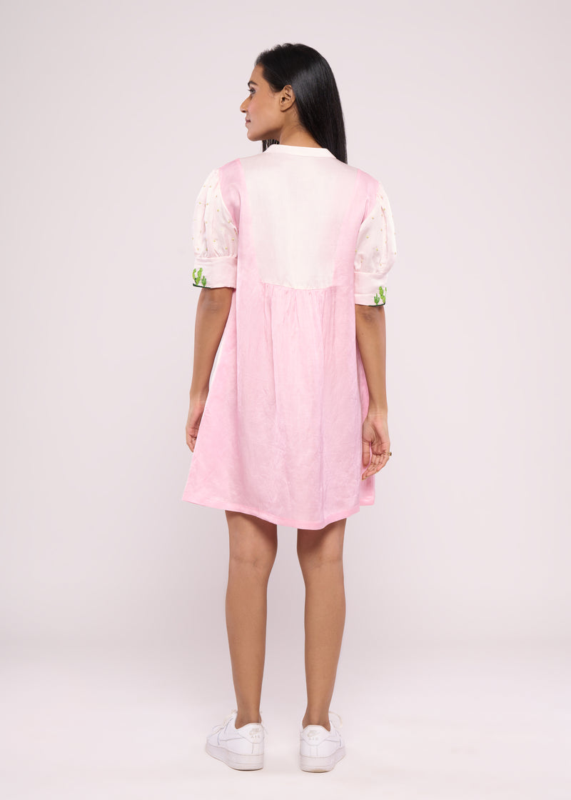 CACTI PINK BLOCK DRESS