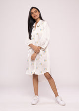 LOVEBIRD WHITE SHIRT DRESS