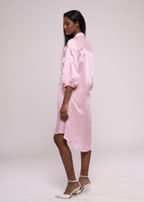 ON CLOUD 9 PINK SHIRT DRESS