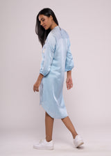 ON CLOUD 9 BLUE SHIRT DRESS