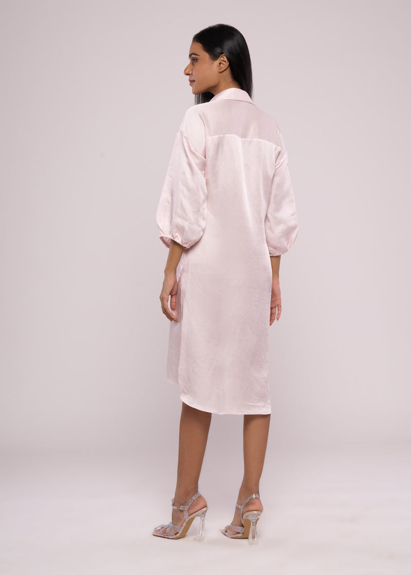 TULIP BABY PINK SHIRT DRESS