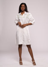 SKYLINE WHITE SHIRT DRESS