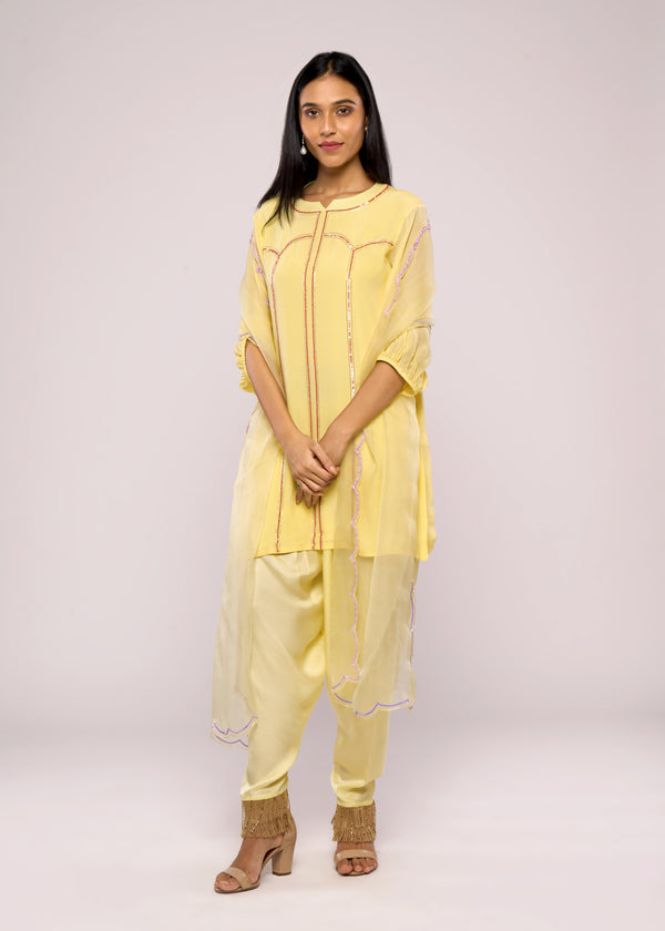 HERITAGE YELLOW KURTA SET