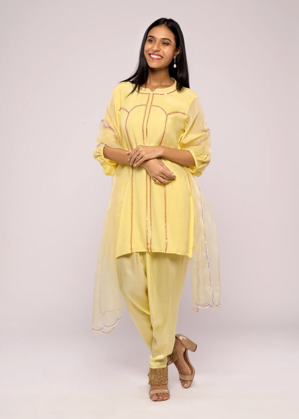 HERITAGE YELLOW KURTA SET