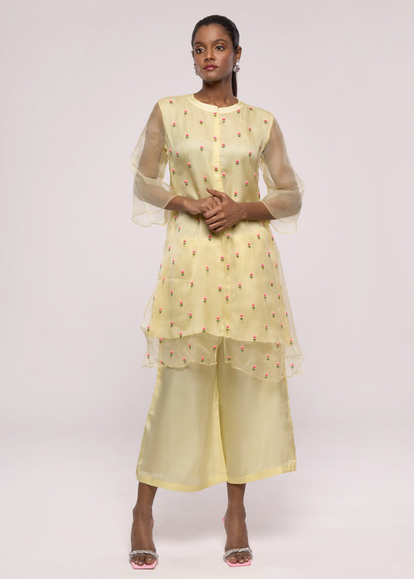 ROSE YELLOW KURTA SET