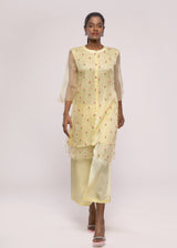 ROSE YELLOW KURTA SET