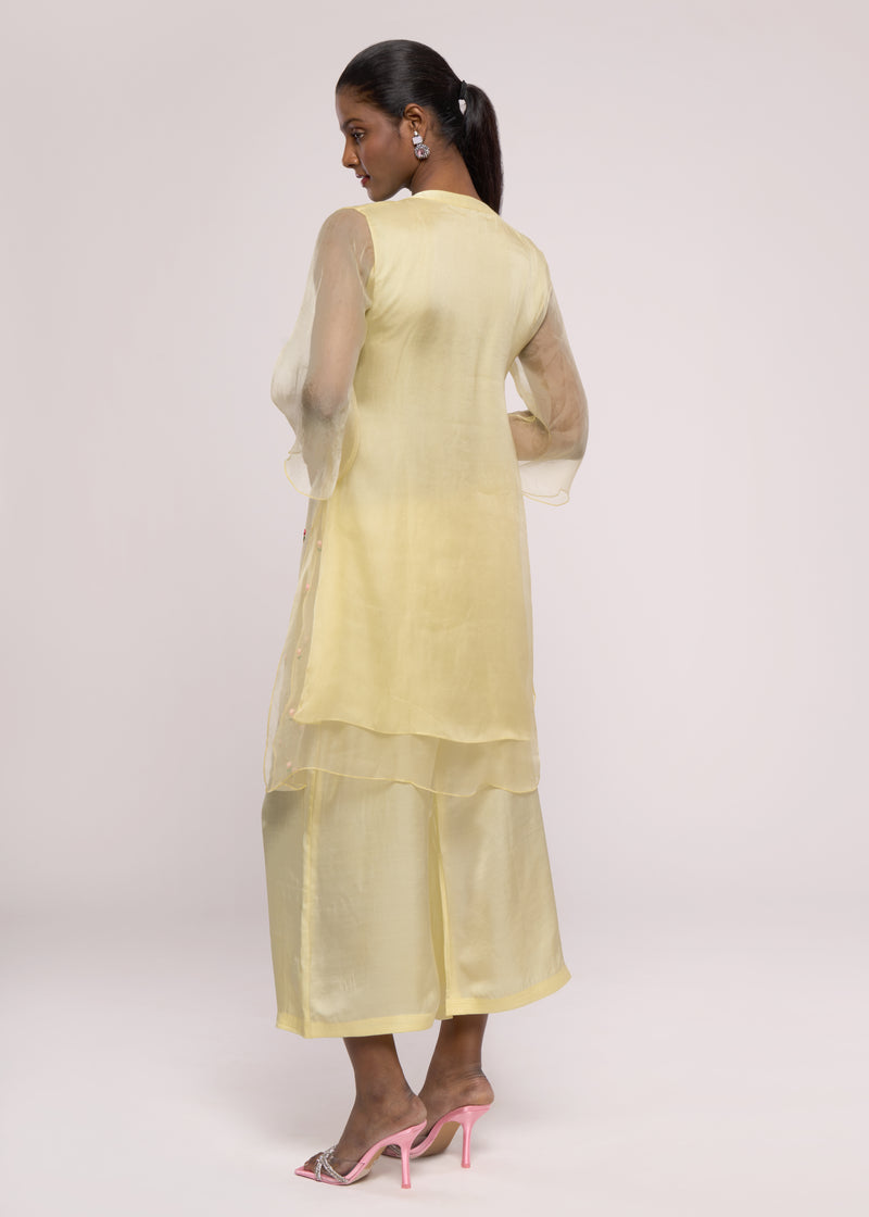 ROSE YELLOW KURTA SET