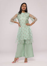 ROSE GREEN KURTA SET