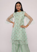 ROSE GREEN KURTA SET