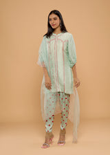 HERITAGE GREEN KURTA SET