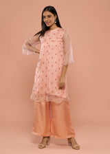 ROSE PEACH KURTA SET