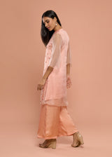 ROSE PEACH KURTA SET