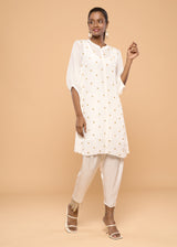 DELTA CREAMY WHITE KURTA SET