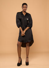 LOVEBIRD BLACK SHIRT DRESS