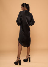 LOVEBIRD BLACK SHIRT DRESS
