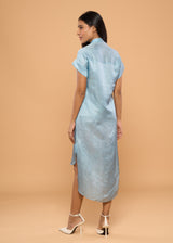 TULIP BLUE SHIRT DRESS