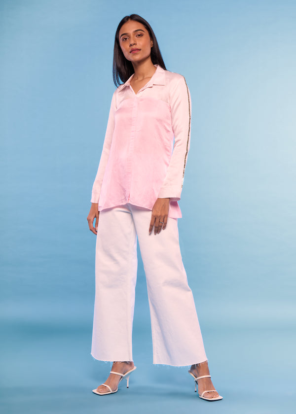 SYMMETRY PINK BLOCK SHIRT