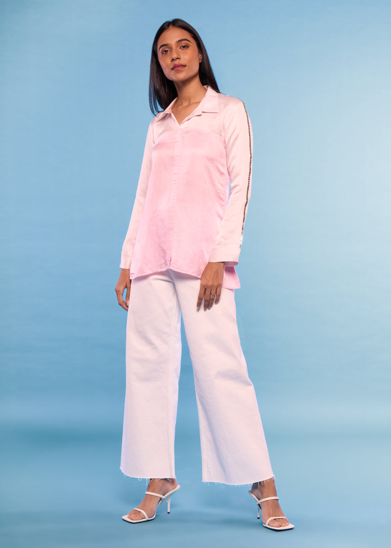 SYMMETRY PINK BLOCK SHIRT