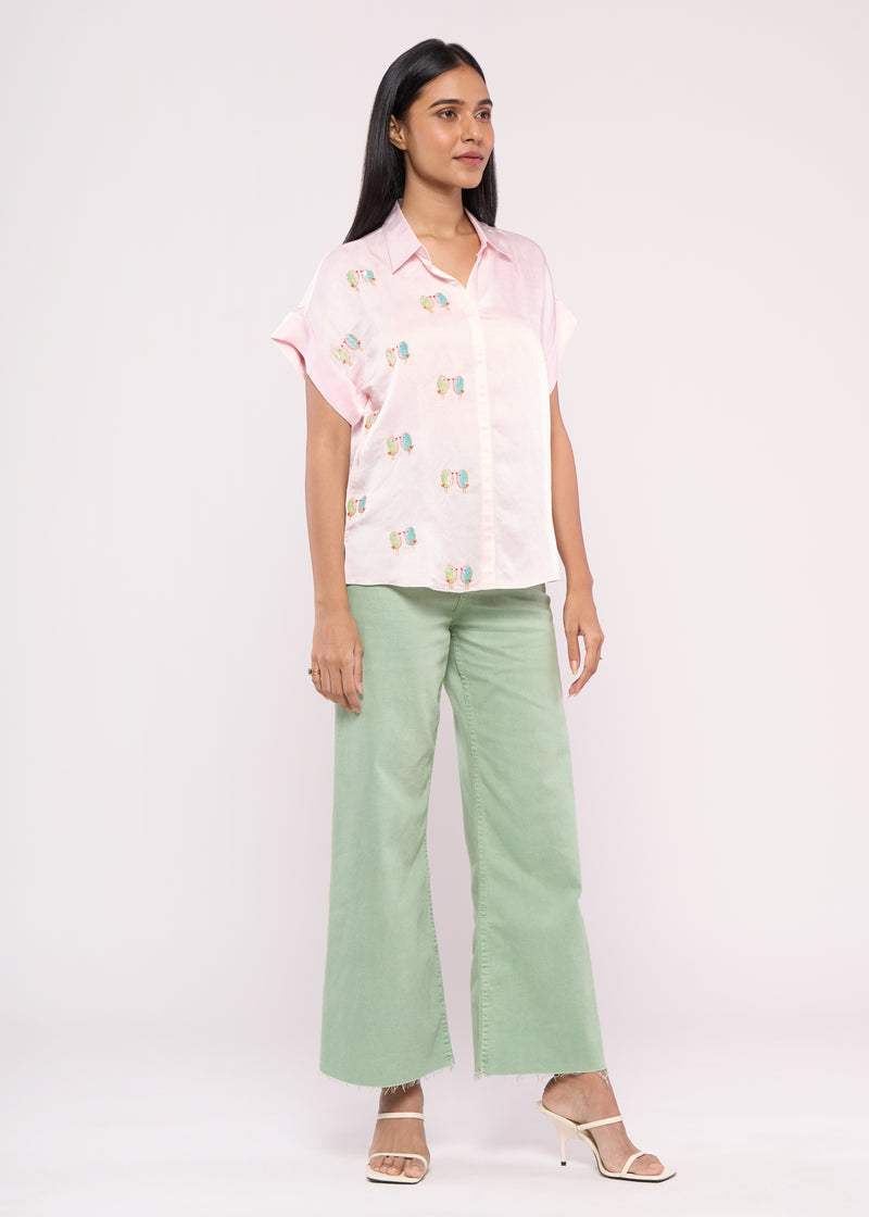 LOVEBIRD BABY PINK SHIRT